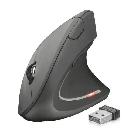 Trust Verto Ratón Ergonómico Vertical Inalámbrico Negro